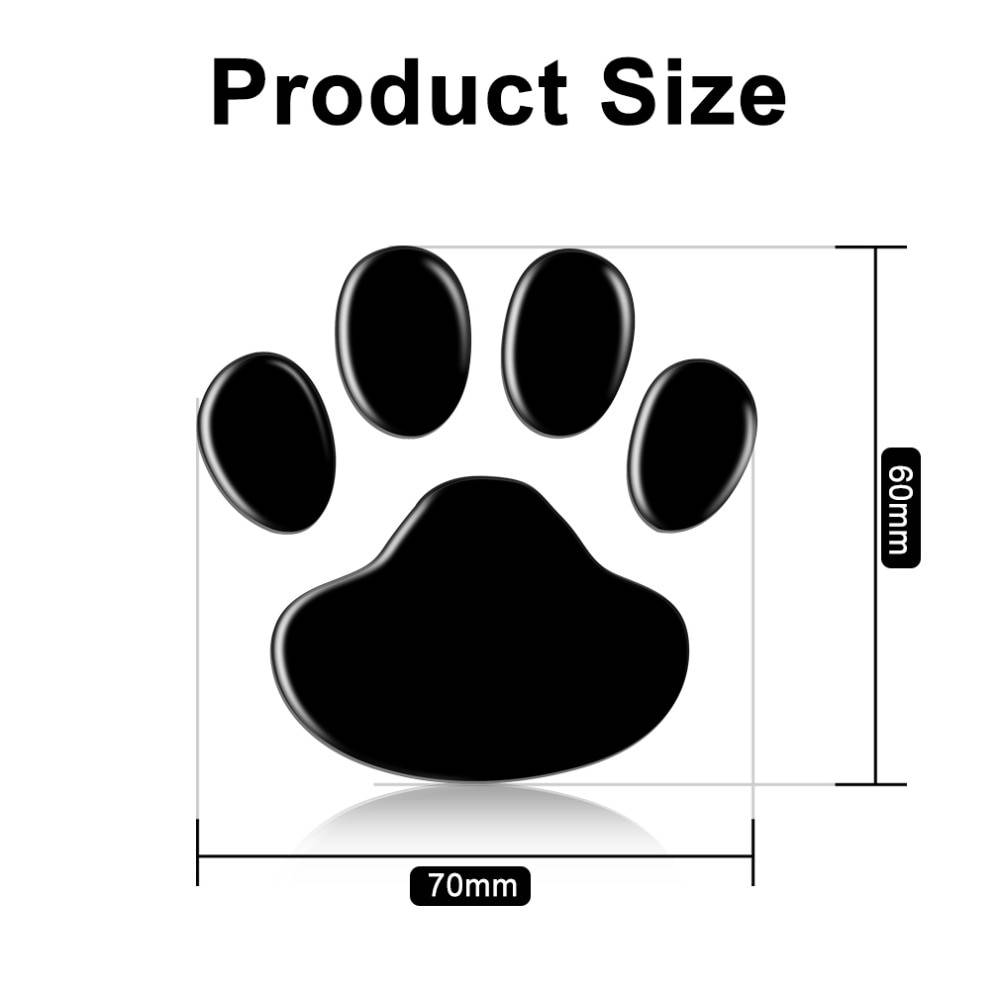3D Paw Shaped Car Stickers 2 pcs Set