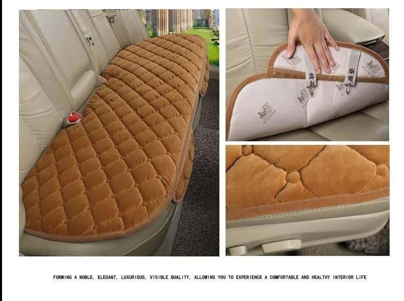 Soft Silk Velvet Car Seat Cover