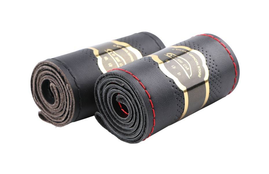 Genuine Leather Steering Wheel Cover