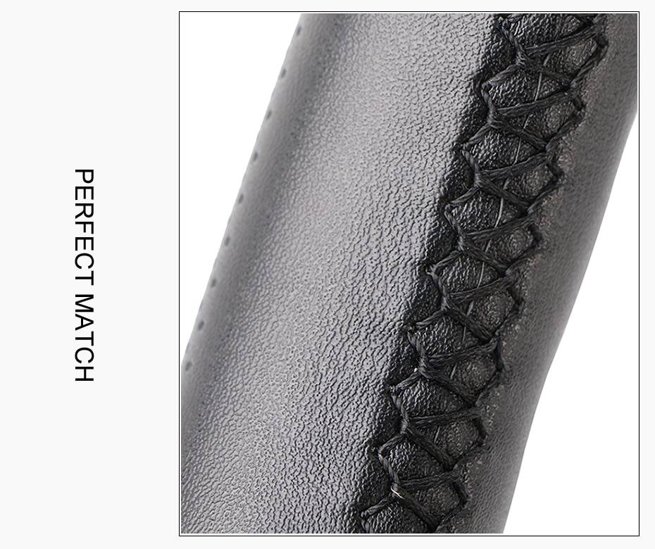 Genuine Leather Steering Wheel Cover