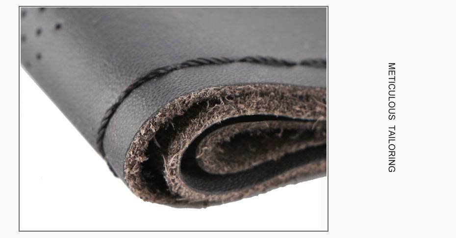 Genuine Leather Steering Wheel Cover